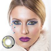 Lentilles de contact correctrices grises pour cosplay anime